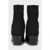 Pointed toe combination boots