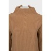 Knitted wool and cashmere sweater