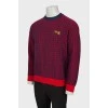 Men's ribbed knit sweater