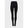 Suede trousers body-con shape