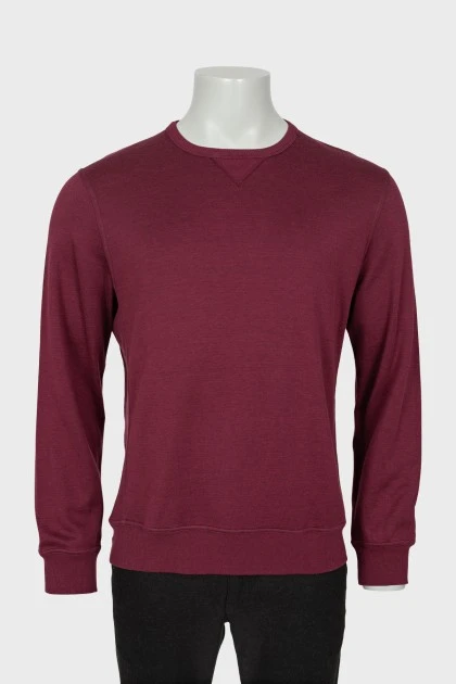 Men's burgundy sweatshirt