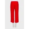 Red culottes with pockets