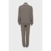 Cashmere suit with trousers