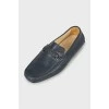 Men's moccasins with embossing