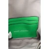 Green mini bag with silver hardware