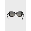 Black sunglasses with brand logo