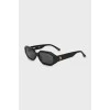 Glossy black sunglasses