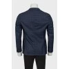 Men's jacket in checkered print