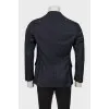 Men's fitted jacket in check