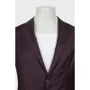 Men's wool jacket with a fitted cut