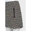 Woven skirt with tag