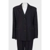 Navy blue suit with trousers