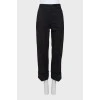 Black high-waisted trousers