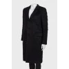 Black coat with long pile