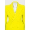 Wool yellow coat