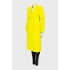 Wool yellow coat