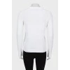 White sweater with brand logo