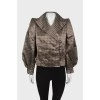 Jacket in houndstooth print
