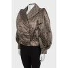 Jacket in houndstooth print