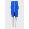 Blue pencil skirt with tag
