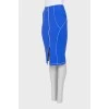 Blue pencil skirt with tag