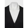 Cashmere cardigan with V-neckline 