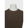 Men's knitted jumper with brand logo