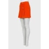 Orange wool skirt