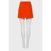 Orange wool skirt