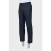 Men's blue wool trousers