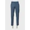 Men's blue classic trousers