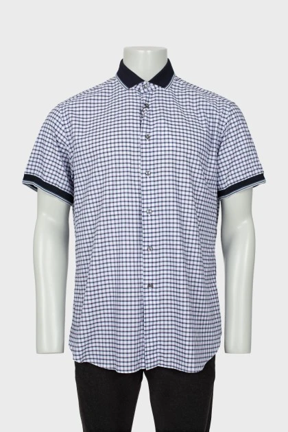Men's checkered shirt with tag