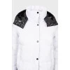 Black and white quilted jacket