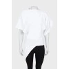 White asymmetrical blouse