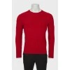 Men's wool sweater with brand logo