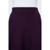 Purple patterned skirt