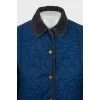 Quilted jacket with snap buttons