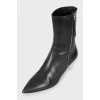 Black stiletto ankle boots