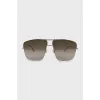 Sunglasses with silver temples