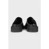 Black clogs with chunky soles