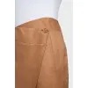 Straight-cut wrap skirt