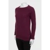 Purple long pile sweater