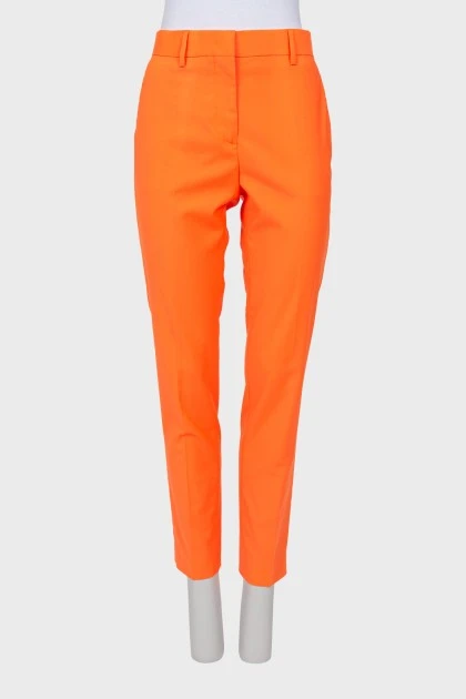 Orange classic trousers