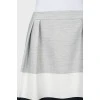 Three-color loose-fitting skirt