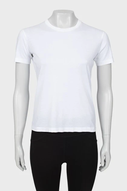 White straight fit T-shirt