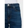 Dark blue flared jeans