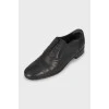 Leather black brogues
