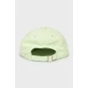 Light green cap with tag