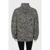 Black and white knitted sweat