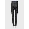 Black leather trousers